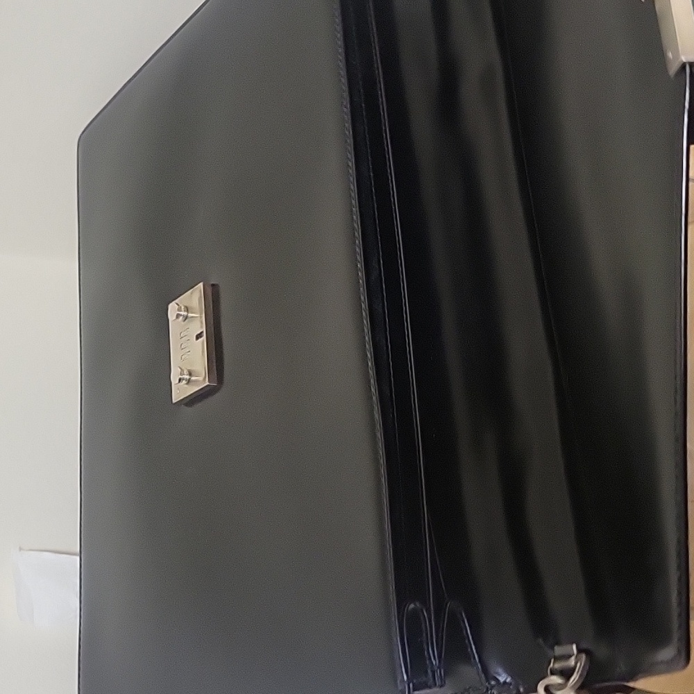 Salvatore Ferragamo Black Leather Briefcase - Picture 9 of 11